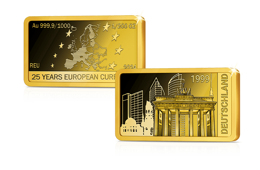 Goldbarren Deutschland 25 Jahre Euro