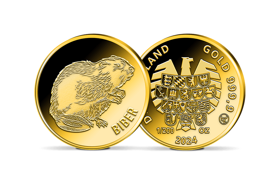 Gold-Gedenkprägung Biber