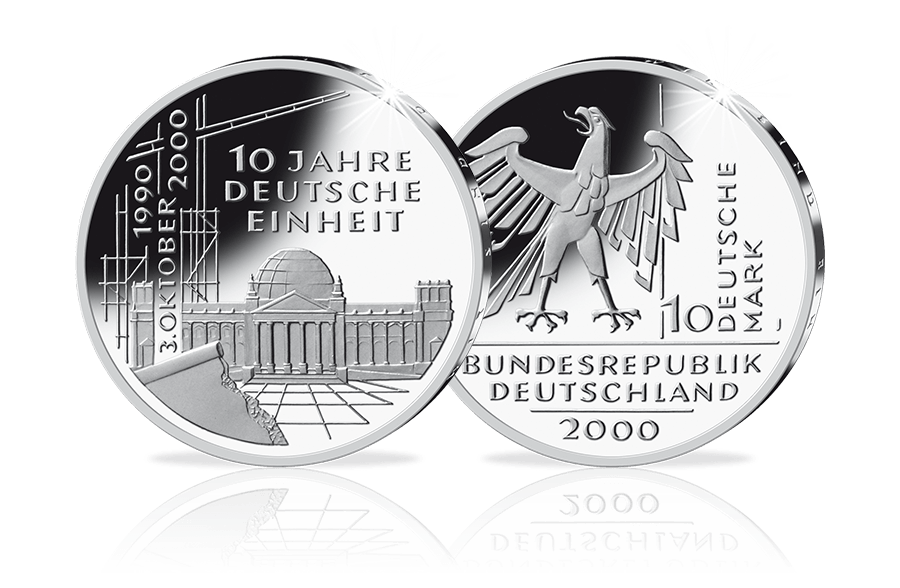 10-DM-Münze 10 Jahre Deutsche Einheit