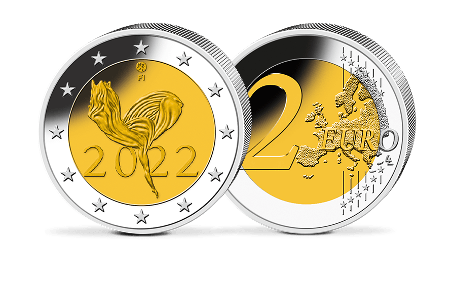 2-Euro-Gedenkmünze - Finnland 2022 - 100 Jahre Nationalballett