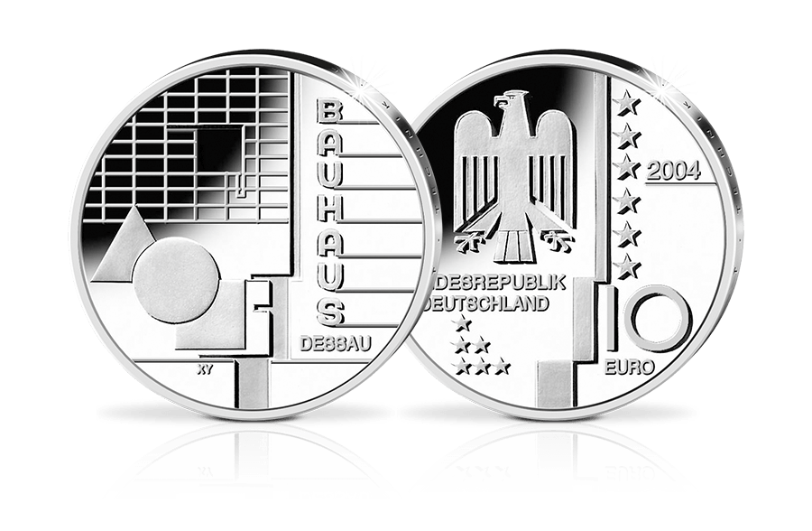 10-Euro-Münze Bauhaus Dessau