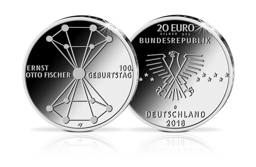 20-Euro-Gedenkmünze 2018: 100. Geburtstag Ernst Otto Fischer