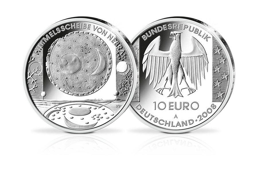 10-Euro-Münze 2008 Himmelsscheibe von Nebra