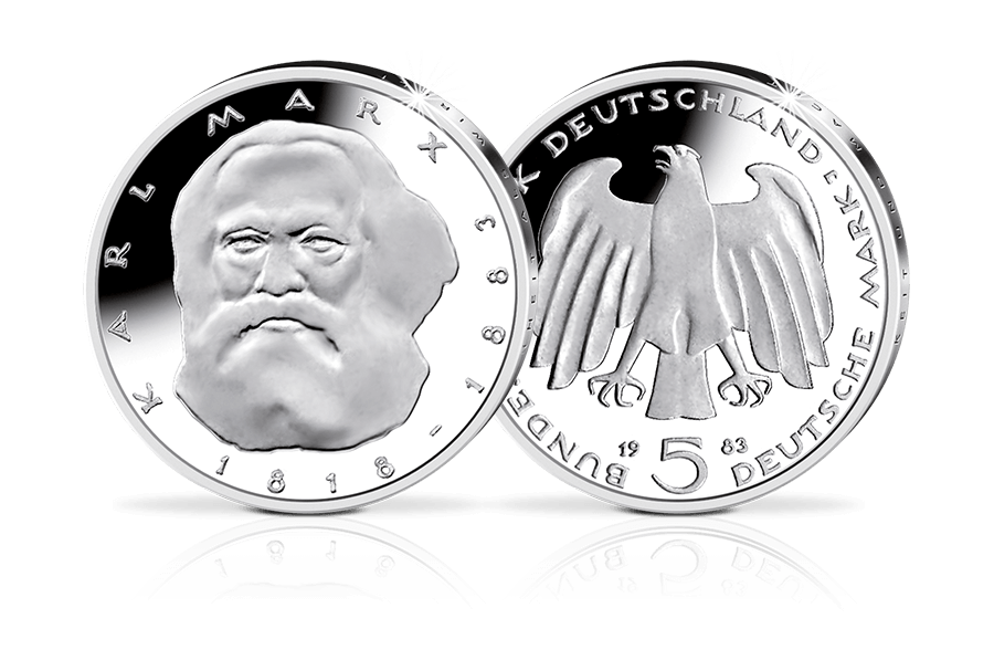 5-D-Mark-Gedenkmünze Karl Marx