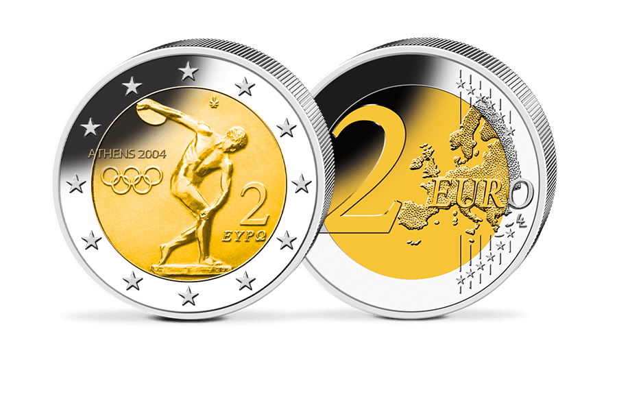 2-Euro-Gedenkmünze - Griechenland 2004 - Olympische Sommerspiele