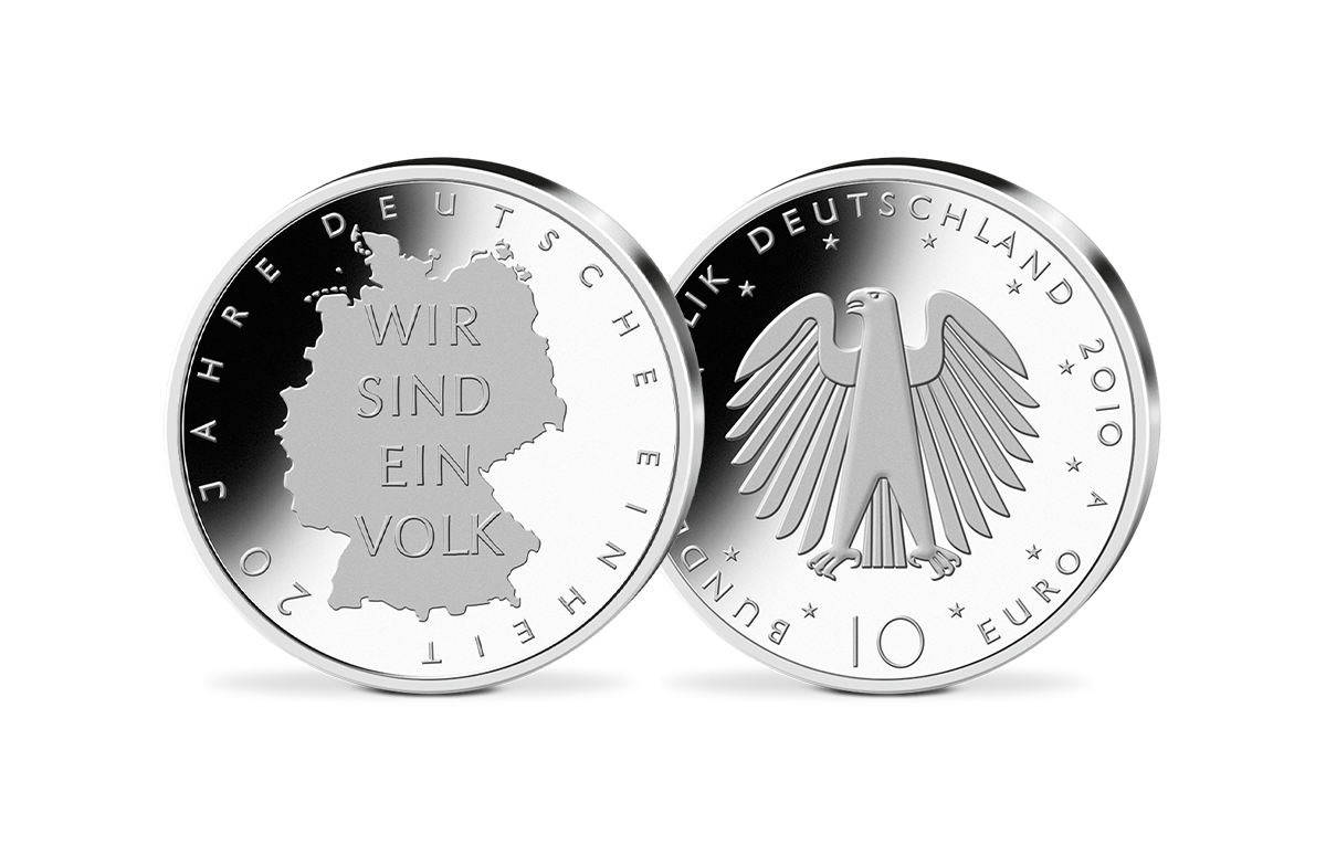 10-Euro-Münze 20 Jahre Deutsche Einheit