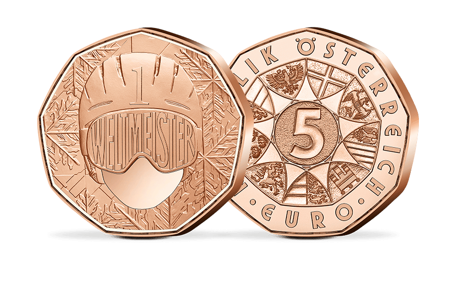 5-Euro-Münze Österreich Weltmeister