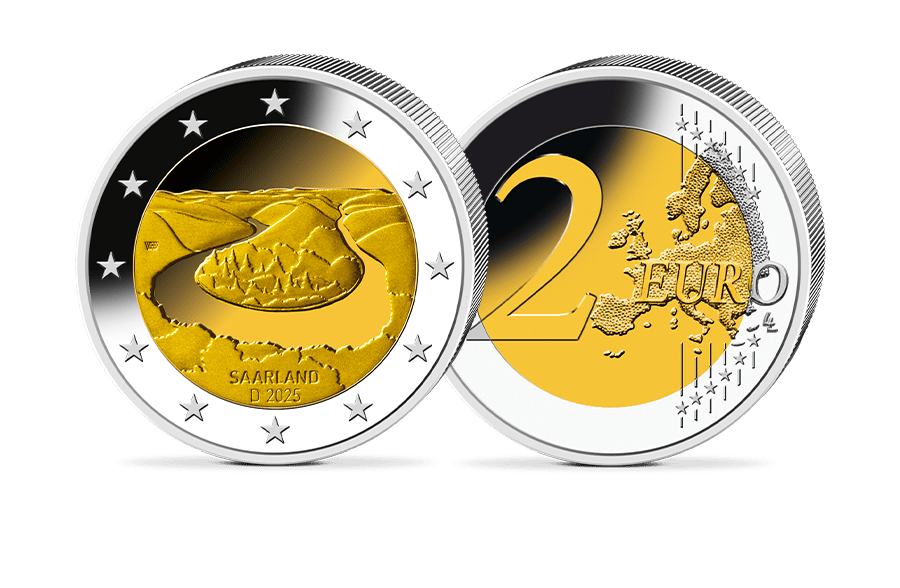 2-Euro-Münze Deutschland Saarland – Saarschleife