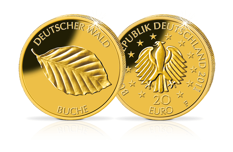 20-Euro-Goldmünze Buche 2011