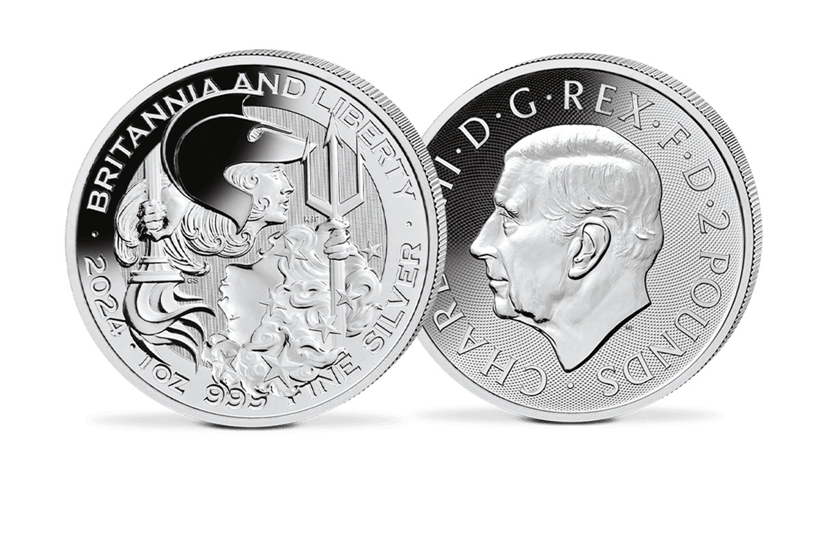 Silber-Gedenkmünze Britannia & Liberty 2024