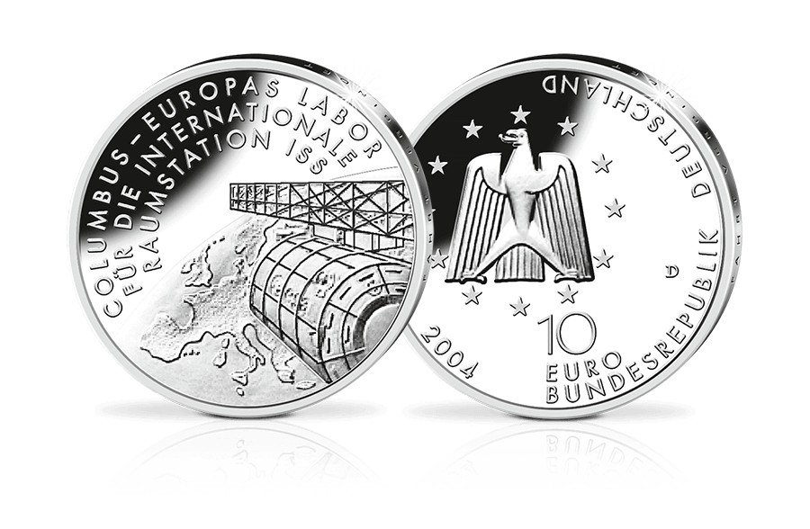 10-Euro-Münze 2004 Columbus – Raumstation ISS