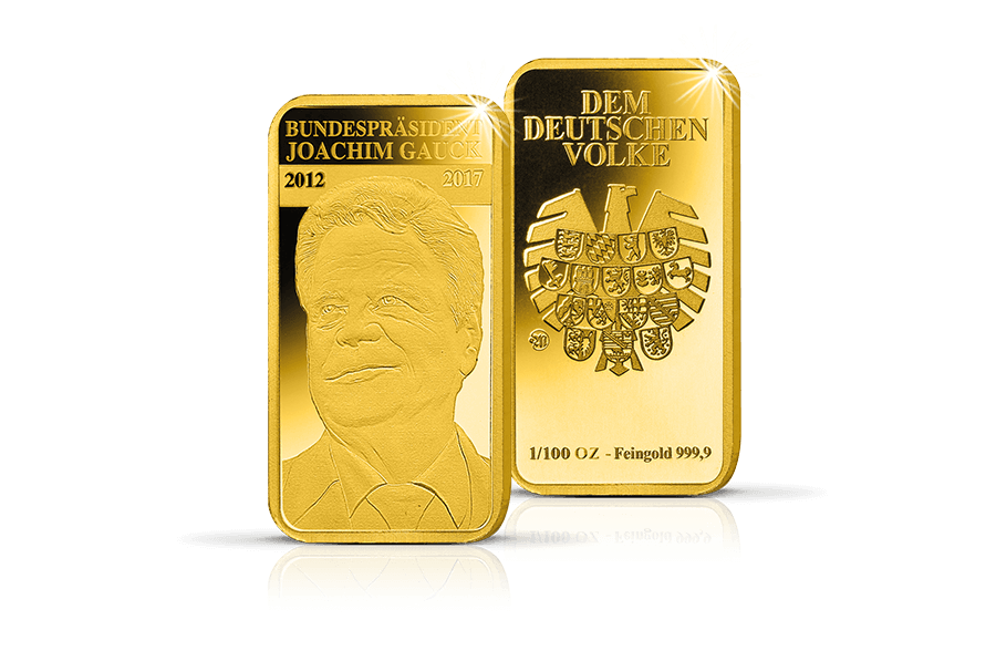 Goldbarren – Bundespräsident Joachim Gauck