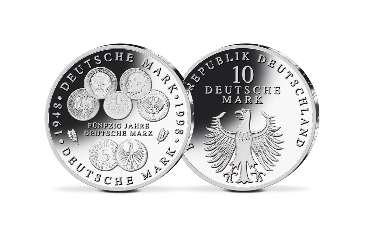 10-DM-Münze 50 Jahre Deutsche Mark