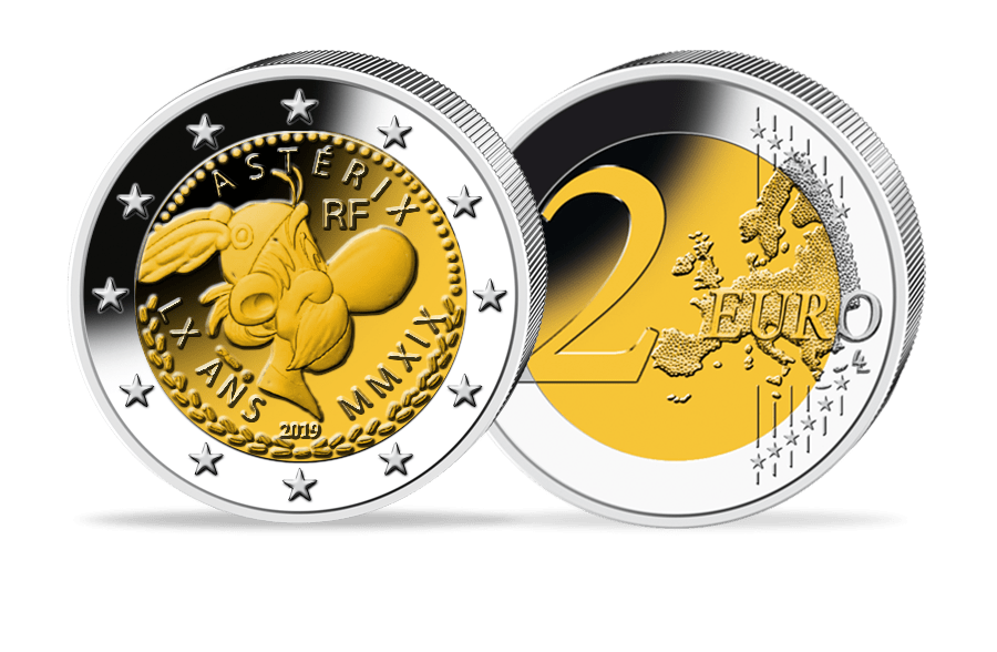 2-Euro-Gedenkmünze - Frankreich 2019 - 60 Jahre Asterix