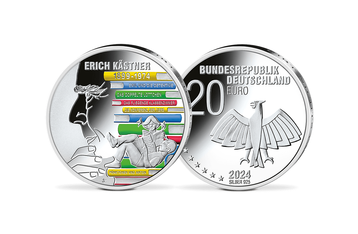 20-Euro-Gedenkmünze 2024 - 125. Geburtstag Erich Kästner