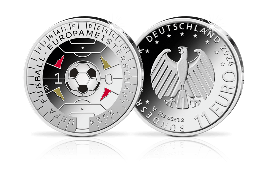 11-Euro-Münze Fußball-Europameisterschaft 2024 in PP