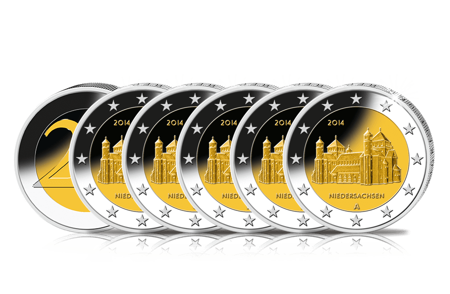 2-Euro-Münz-Komplett-Satz 2014: Niedersachsen