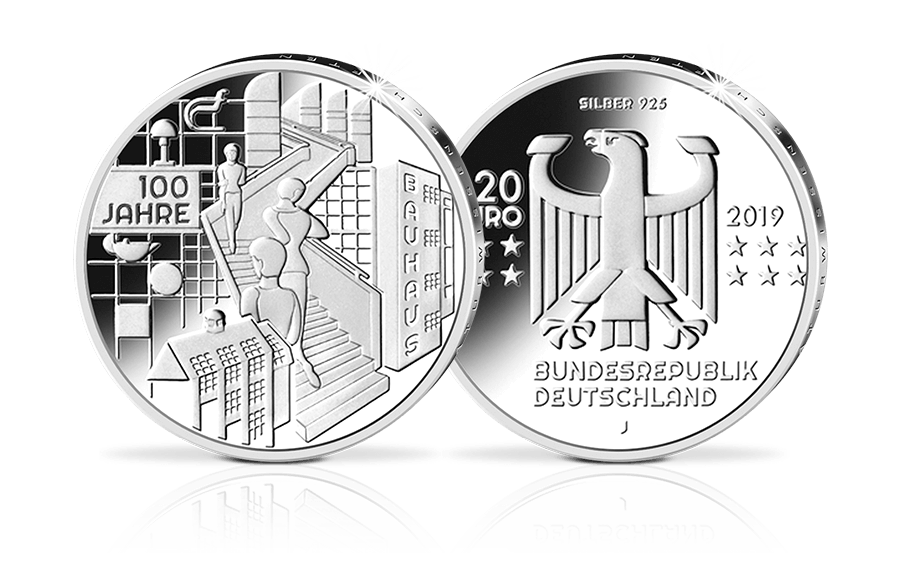 20-Euro-Münze 100 Jahre Bauhaus 2019