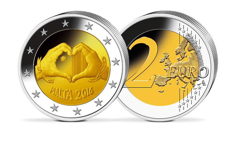 2-Euro-Gedenkmünze - Malta 2016 - Liebe