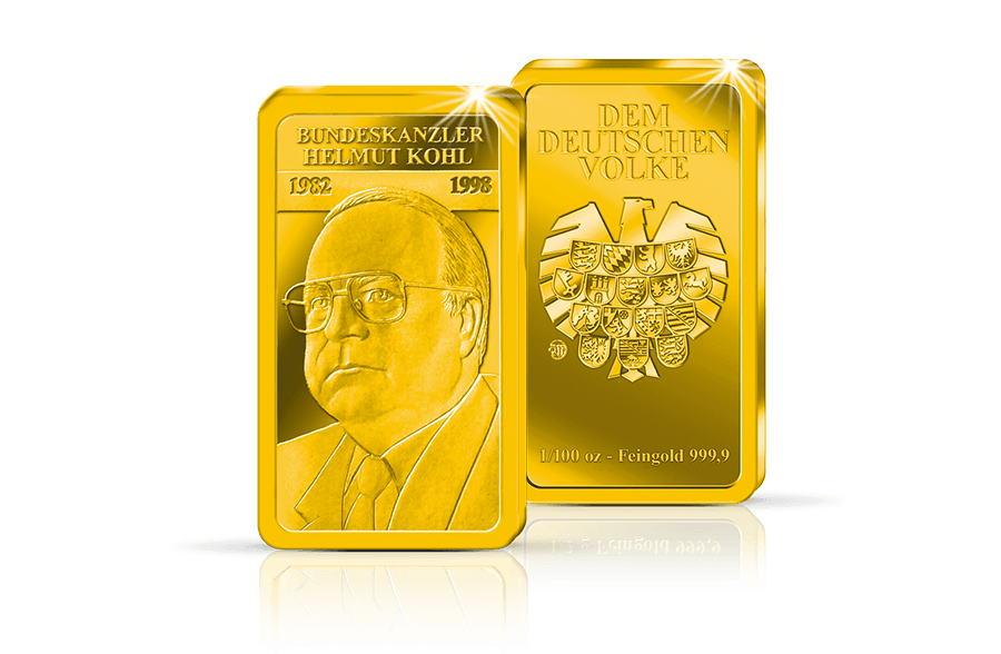 Goldbarren – Bundeskanzler Helmut Kohl