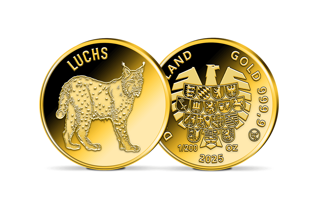 Gold-Gedenkprägung Luchs