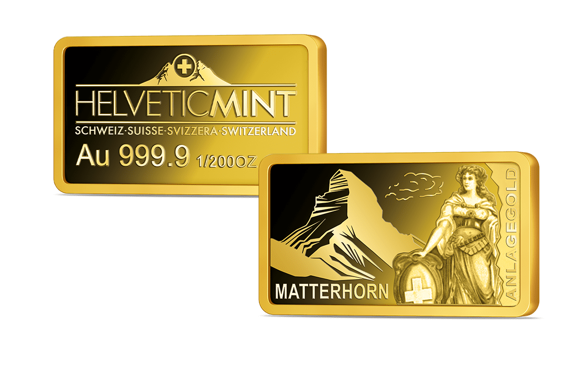 Schweizer Goldbarren Matterhorn