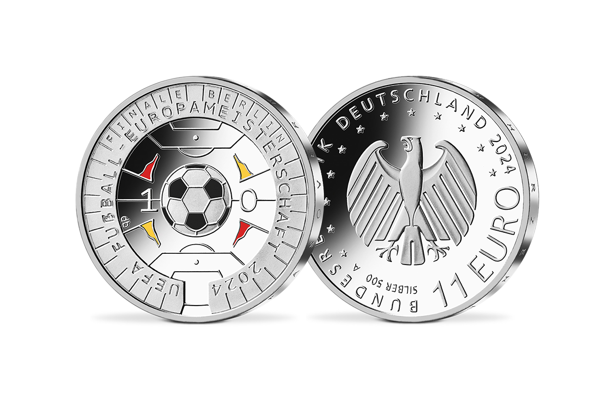 11-Euro-Münze Fußball-Europameisterschaft 2024