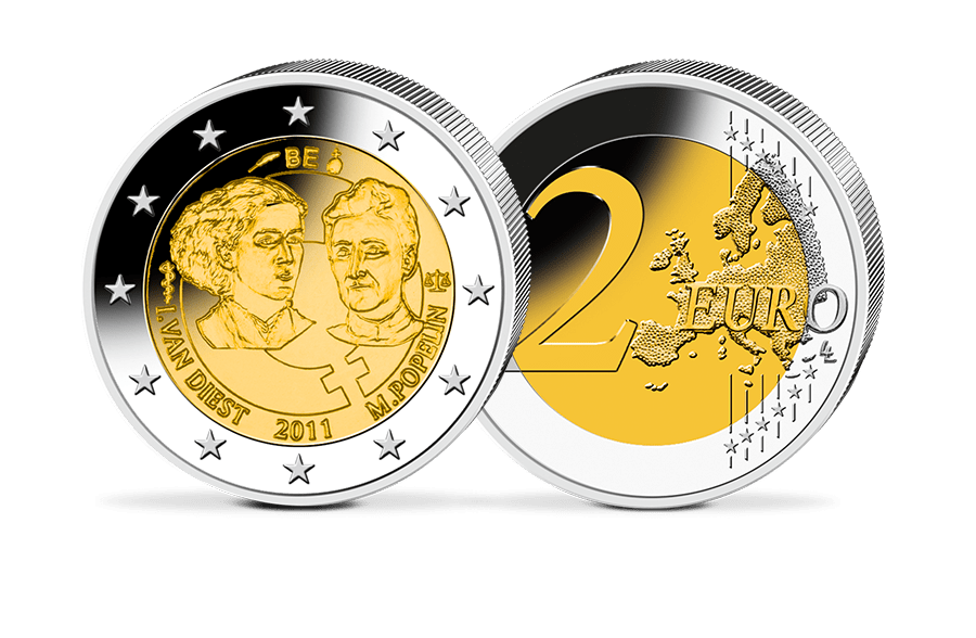 2-Euro-Münze - Belgien 2011 - 100 Jahre Internationaler Frauentag