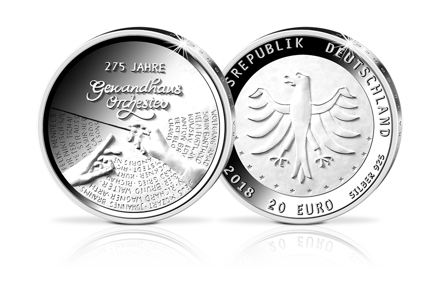 20-Euro-Gedenkmünze 275 Jahre Gewandhausorchester 2018