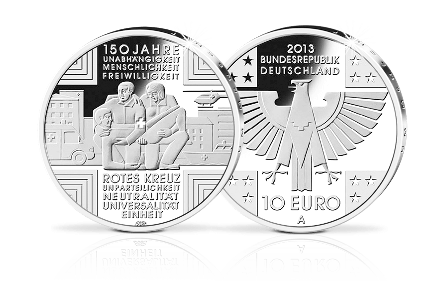 10-Euro-Münze 150 Jahre Deutsches Rotes Kreuz