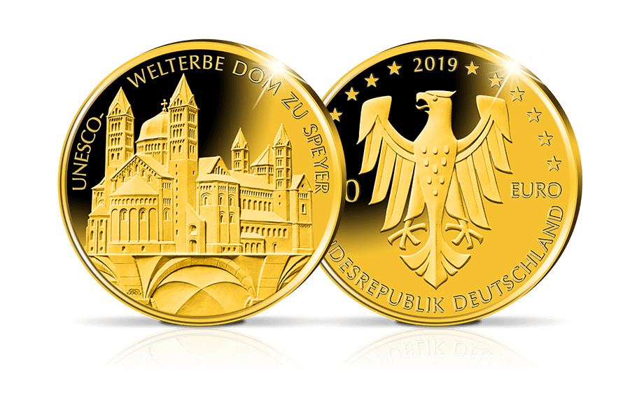 100-Euro-Goldmünze 2019: UNESCO Welterbe Dom zu Speyer